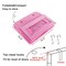 VERONLY Over the Door Hanging Organizer with 5 Large Pockets - Wall Mount Pantry Storage with 2 Big Metal Hooks for Baby Girl’s Diapers Closet,Bathroom,Nursery,Bedroom,Dorm,Baby,Kids Toys (Pink)